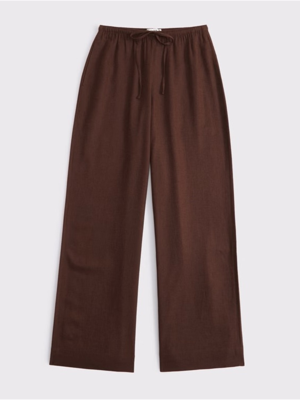 Brown Drawstring Pants - Picture 2 of 5